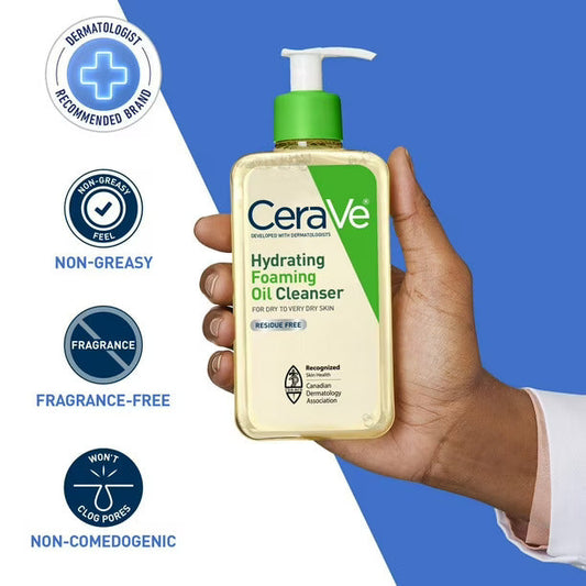 CeraVe Hydrating Foaming Oil Cleanser(236mL,355mL,473mL)