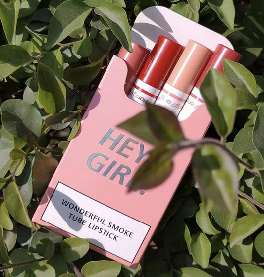 4 Pcs Hey Girl Velvet Matte Lipsticks